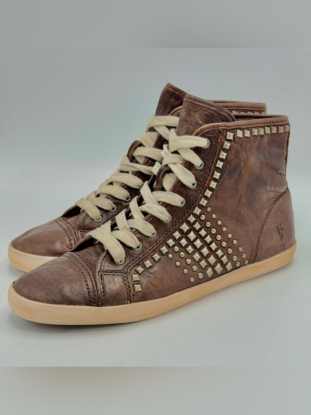 Frye Kira Biker High Top Sneakers, women’s size 7.5, very good conditio